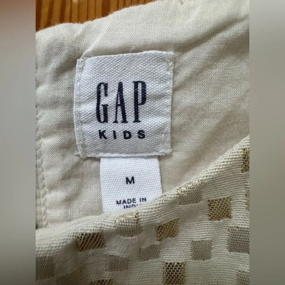 Gap Kids Gold Polka Dot Dress